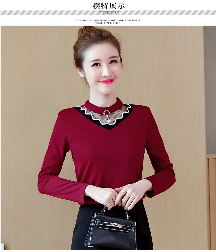 Áo nhung dài tay dày của phụ nữ nhung mùa thu đông mới phiên bản Hàn Quốc mới của những chiếc áo ấm hoang dã Áo thun mỏng nhỏ áo thun dài tay nữ