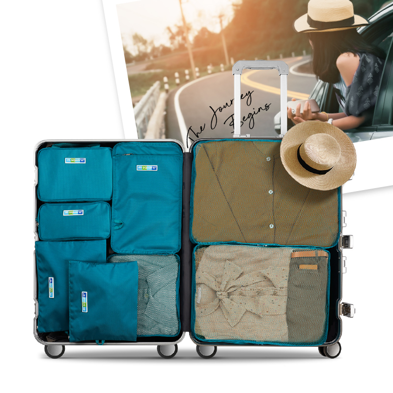 m square Travel storage bag sub-pack clothes portable wash travel shoes luggage packing bag set