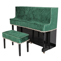 Piano cover dust-proof and cat-scratch-proof modern light luxury Nordic simple piano cover half cover piano cloth cover cloth thickened velvet