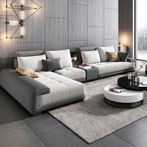 Nordic fabric sofa combination living room Modern simple detachable and washable small apartment type cloth sofa combination furniture set