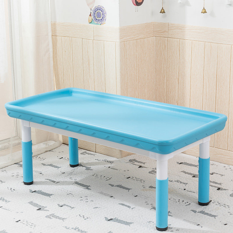 Children's multi-function lifting plastic toy table Building block table Baby space sand table Kindergarten sand table Game table