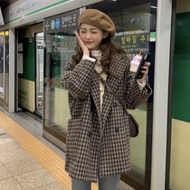 The Japanese Department 2021 The new autumn and winter fur coats the woman in the coat and the small sub-Hepburn thickened in the coat