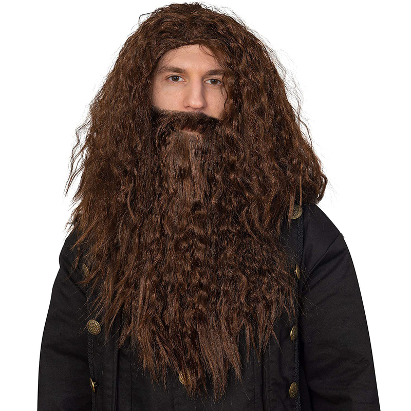 Gandalf Wig and Beard Set Lord of the Rings Hobbit Wizard Men's and Women's Performance Party Cosplay