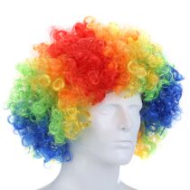 Fans party supplies festival color explosion head wig children clown masquerade props hair set