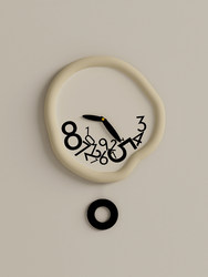 Scandinavian Clock Wall Clock Living Room New Popular Dining Table Dining Room Decoration Wall Creative Clock Without Punching