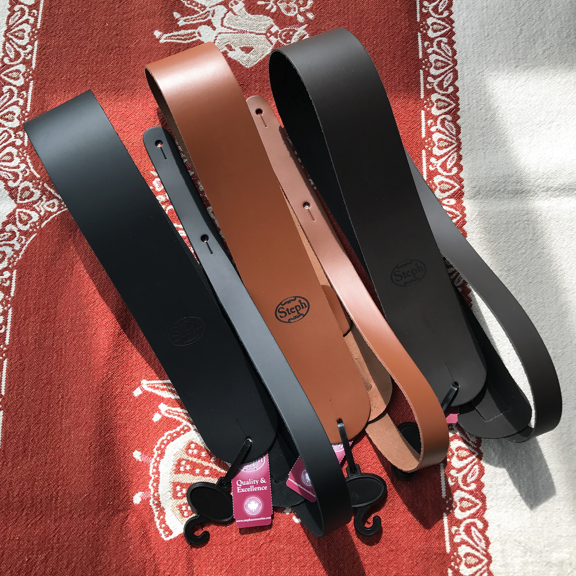 (Nanyin Guitar Cottage) steph Stephen guitar bass leather strap Canada