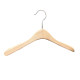 Log color beech clothes hanger clothes store non-slip clothes hanger no paint traceless solid wood clothes hanger adult clothes rack