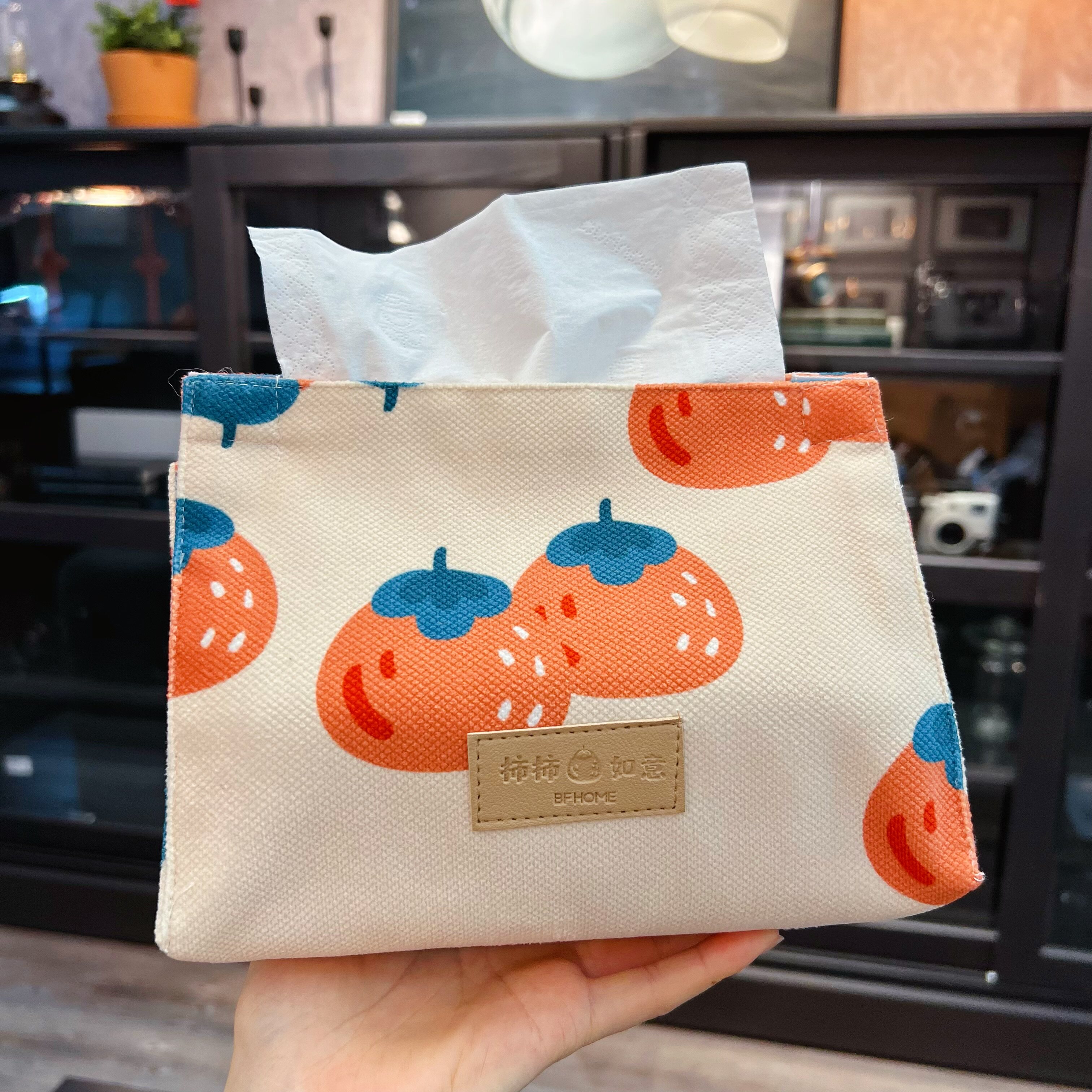 Good persimmons double home living room bathroom car multi-functional storage fabric paper box pumping tissue box