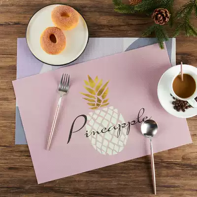 Love home minimalist wind ins Nordic geometric creative PVC placemats table insulation mats table mats non-slip placemats