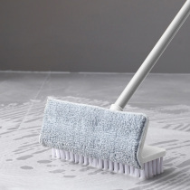 Toilet brush brush brush drag one toilet tile bathroom cleaning brush two-in-one long handle hard-wool floor brush