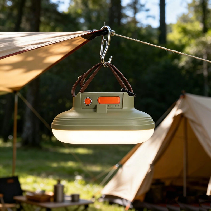 Outdoor Camping Light with Long Battery Life, Rechargeable Tent Hanging Light, Portable Camping Tent Canopy Main Light