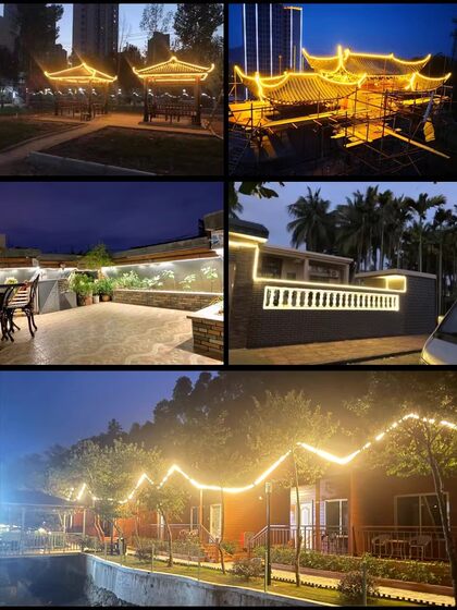 Led Light Strip Super Bright 220V Outdoor Waterproof Self-Adhesive Linear Light Living Room Atmosphere Ceiling Project Cob Soft Light Strip