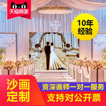 Wedding sand painting custom photo personality opening wedding creativity seeking wedding confession corporate birthday video production Bright