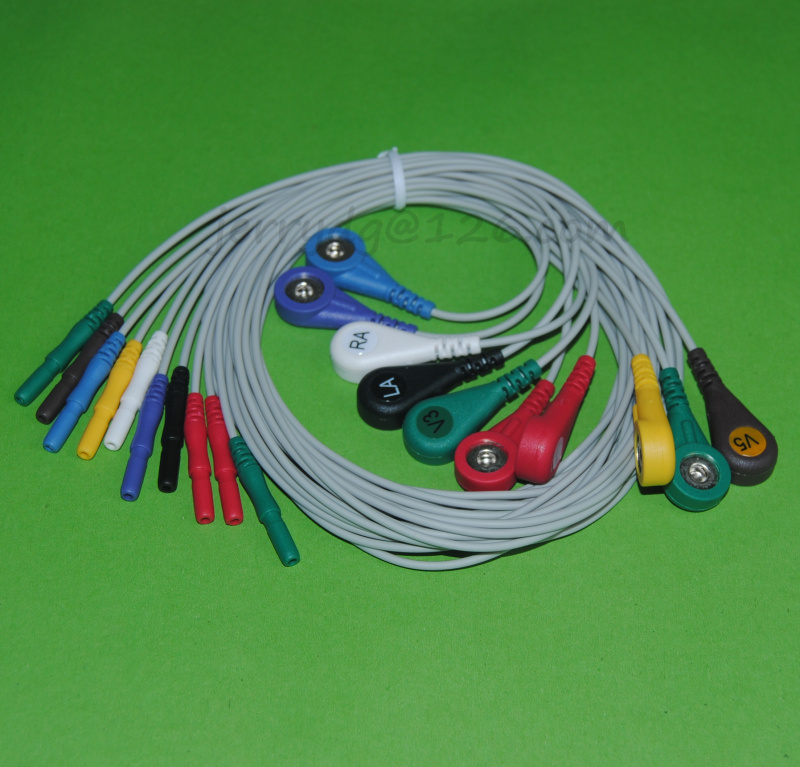 Beauty GroheMGY-H12 lead wire Holter dynamic ECG recorder recording box cable