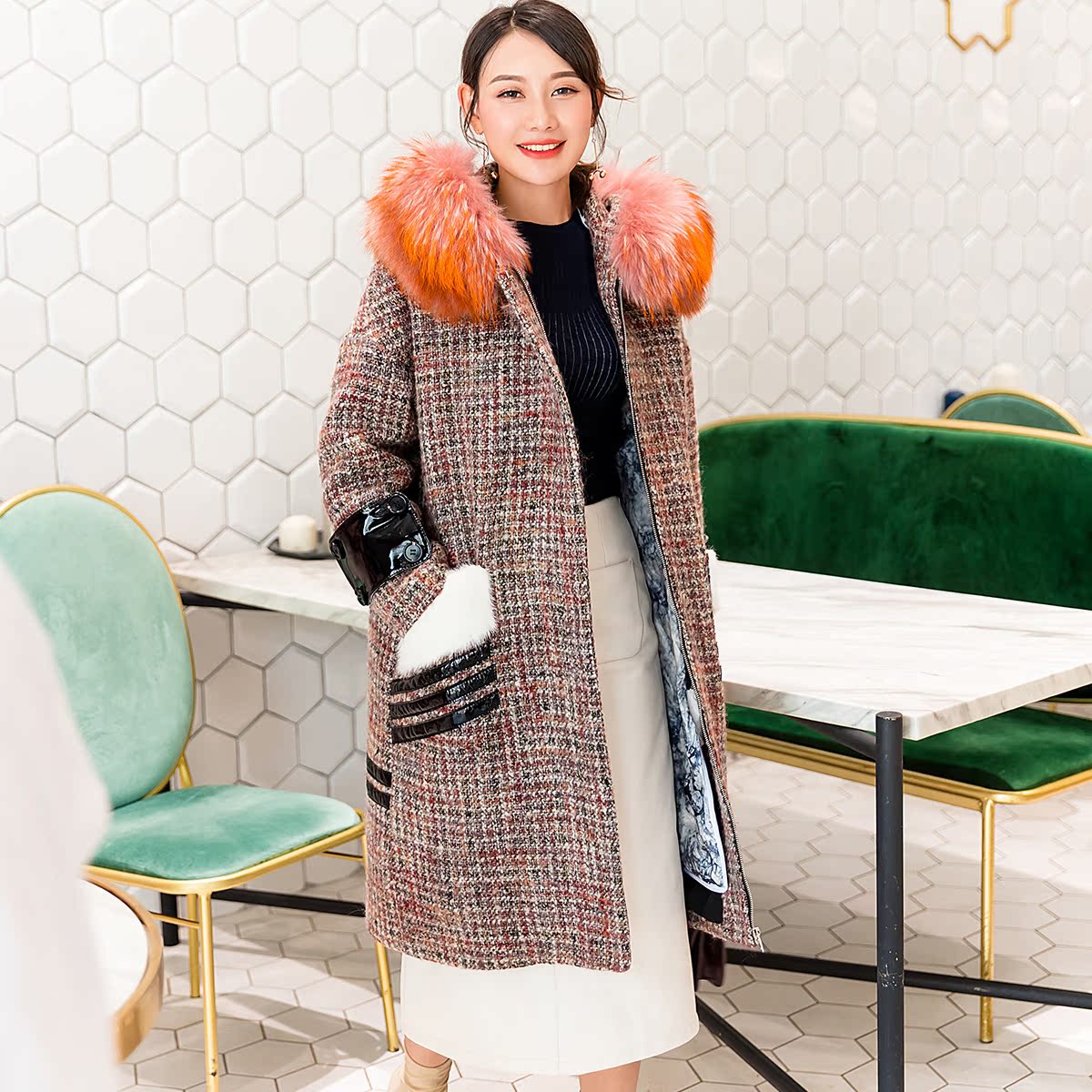 Manteau de fourrure femme - Ref 3172074 Image 3