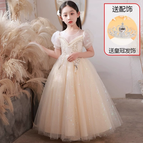 Элитный детский наряд маленькой принцессы, наряд для музыкальных выступлений, в западном стиле