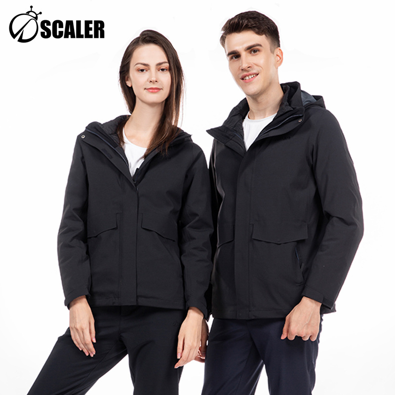 Thékéle outdoor F2410188 male and female waterproof two sets of submachine clothing goose down liner warm F2400188