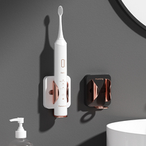 Gravity induced electric toothbrush hanging rack wall-mounted shelve toilet bracket light and luxurious storage shelf