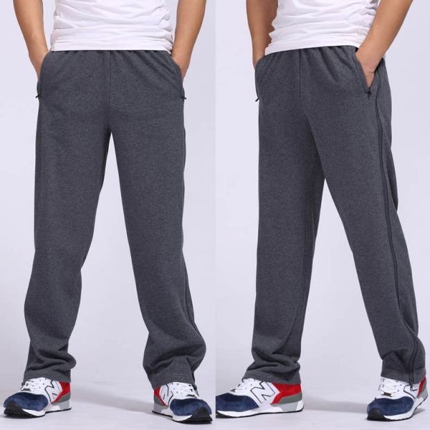 Mùa thu Kobe Quần bóng rổ Quần nam Bên dây kéo Mở hoàn toàn Quần Chạy Thể dục Thể thao Quần cotton quần tập yoga