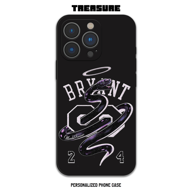 Gift for Boyfriend: Heaven Black Mamba Kobe Bryant Nba Phone Case Suitable for iPhone 16 Pro Max, Apple 14, Vivo 13, Xiaomi 15, Oppo 12, Huawei Honor 70, Redmi
