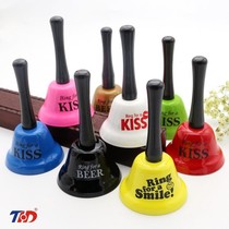 Hand-rolling bells class bells call people to order food bells early education copper bells restaurant bells ringing golden pendant