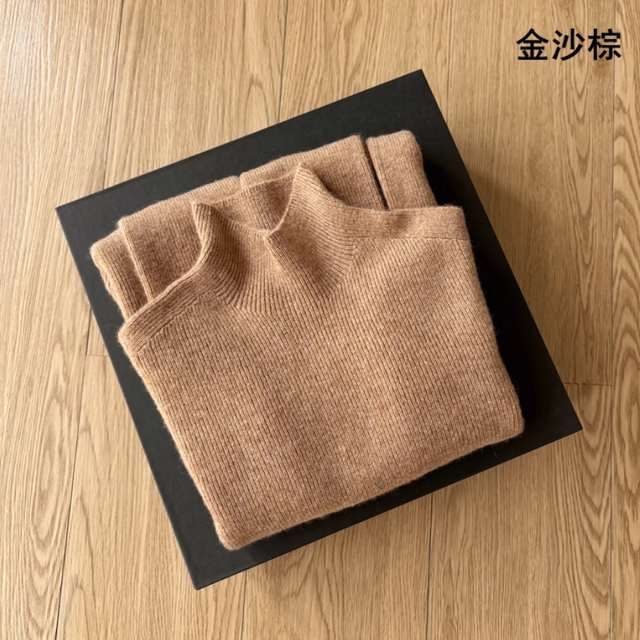 Original Consinee seamless half turtleneck solid color cashmere sweater for women autumn and winter slimming knitted bottoming sweater