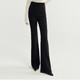 Black High-Waisted Flared Pants for Women, New Spring Style, Slim Fit, Casual Suit Pants, Floor-Length Trousers
