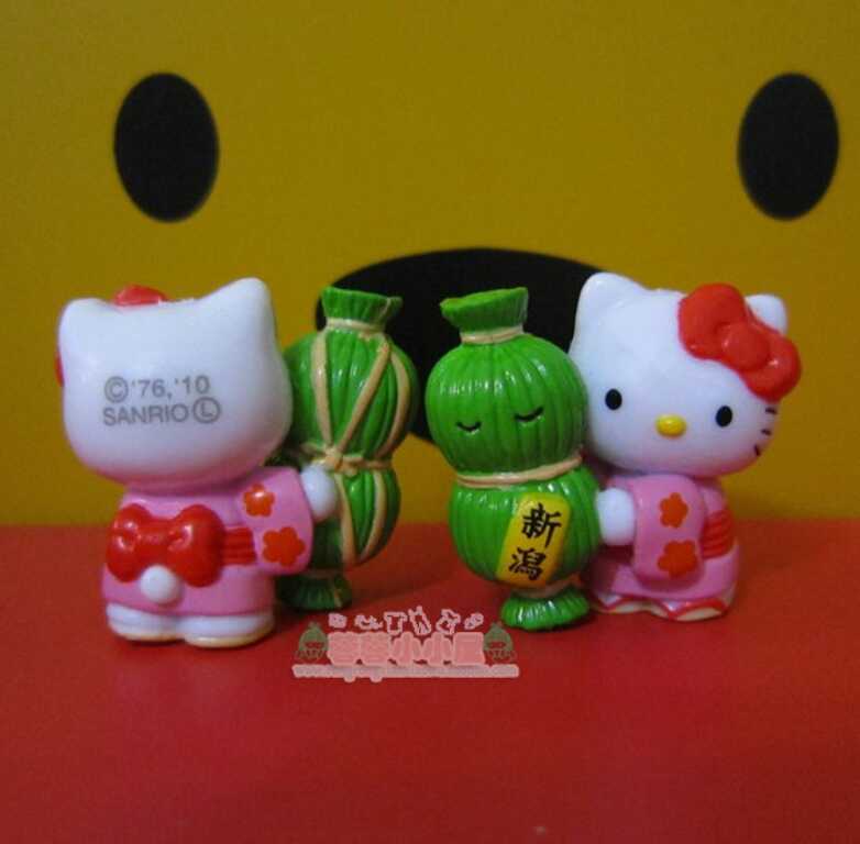 Sanrio地域限定hello Kitty手机链挂件凯蒂猫10年新潟名物笹造型