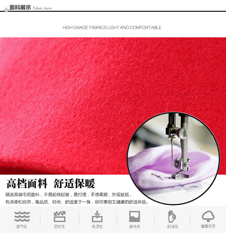 Mùa xuân và mùa thu len mới áo khoác len nữ phần ngắn dày bảy điểm tay áo loose cao đẳng gió Một từ cloak coat áo khoác local brand nữ