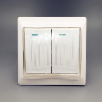 Type 86 wall waterproof switch toilet kitchen waterproof second-open panel stove switch waterproof double-open