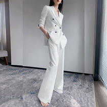 Senior feel fried street suit suit suit womens leisure 2021 Spring and Autumn New Korean fashion temperament wide leg pants suit