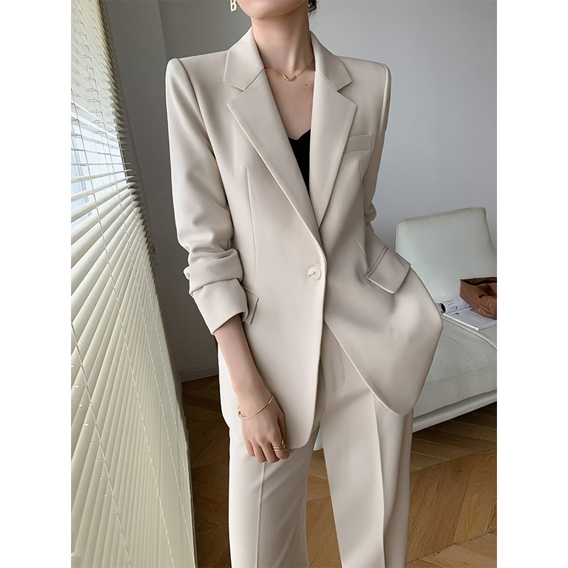 Advanced senses suit suit women 2023 new autumn and winter Korean version high-end fashion Temperament Van Pro West Suit 