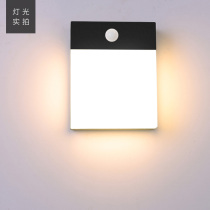 Outdoor waterproof wall lamp Induction lamp Modern minimalist outdoor LED garden wall lamp Stair aisle lamp Balcony wall lamp