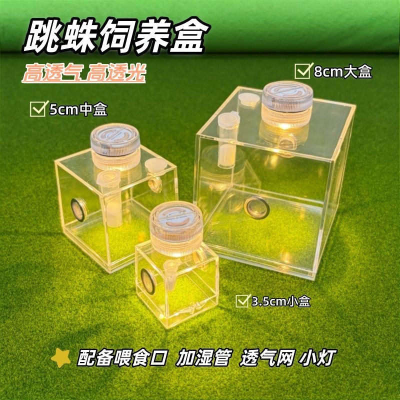 Transparent Jumping Spider Breeding Box with High Breathability Design, Small Jumping Spider Breeding Box, Spider Breeding Box, Transparent Box with Good Ventilation Transparent Jumping Spider Breeding Box with High Breathability Design, Small Jumping Spider Breeding Box, Spider Breeding Box, Transparent Box with Good Ventilation