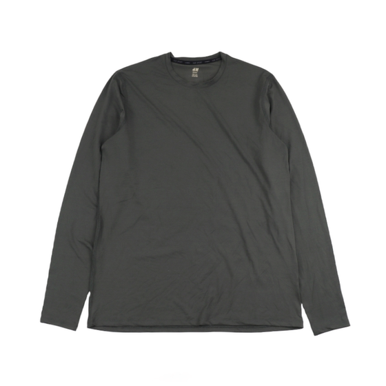 
Comprehensive training series sports fitness men's autumn new round neck elastic long sleeve running shooting quick-drying T-shirt