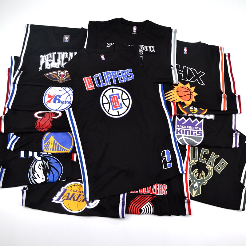 Shooting clothing team league star double-sided printing side stripe tide sports training vest quick-drying shooting sleeveless