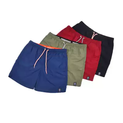 Men's shorts Summer European and American sports quick-drying five-point pants solid color casual loose casual shorts beach pants men's trend