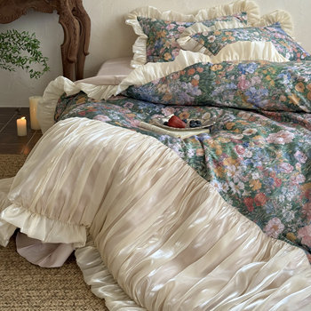 French romantic retro long-staple cotton four-piece set