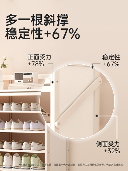免安装鞋架家用门口简易折叠鞋柜出租屋用多层防尘收纳神器省空间