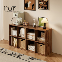 Solid Wood Plaid Cabinet Bookshelf Floor Storage Rack Kindergarten Gingham kids Bookshelf Reading Arrangement Integrated Wall