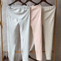 Colored cotton thickened pregnant women adjustable belly trousers autumn and winter cotton velvet warm wearing underwear trousers during pregnancy