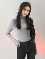 MXU Cloud Touch Sensation Japanese Island Fine Seamless goat suede high collar knit cardigan sweaters undercoat women