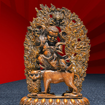 Sanmantuo Tibetan-style Nepalese pure bronze lotus master eight-change Buddha statue Lotus big man angry King Kong statue offering ornaments