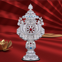 Sanmantuo 925 sterling silver Tibetan Nepal eight auspicious ornaments Auspicious Eight Treasure collection for Buddha