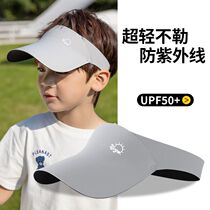 Jiaoxia parent-child childrens sun protection hat sports breathable sun hat summer outdoor travel baby empty top hat UV protection
