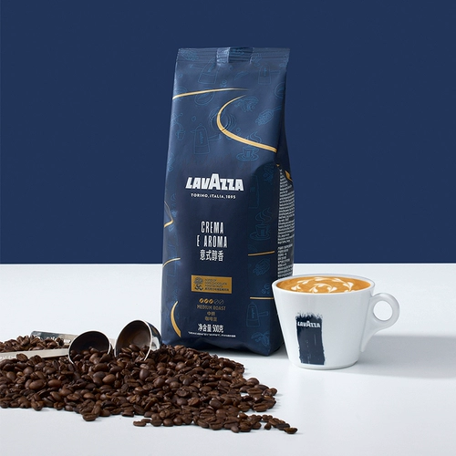 [Хит продаж в магазине] Кофе LAVAZZA классический итальянский в зернах средней темной обжарки 1 кг, купажированный с мягким ароматом