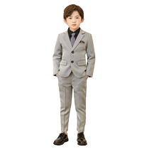 Boys suit suits handsome gas flower boy gown Inn Wind hosts Machia Three sets of childrens Western suit 10 birthday