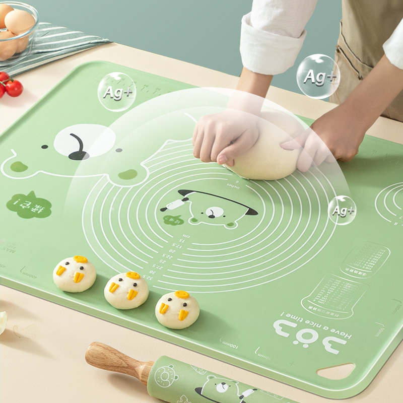 Silicone rubbed pad food grade household and panel thickness case plate dumplings and surface pad baking tools