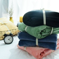 Tấm nhung dày ấm pha lê flannel san hô nhung bé nhung nhung giường nhung 笠 đơn đôi ga giường màu xám
