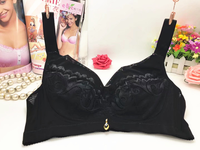 Mùa hè mới siêu mỏng cup mỏng phần gợi cảm không có vòng thép sâu V thu thập điều chỉnh kích thước lớn đồ lót ren áo ngực do lot nu